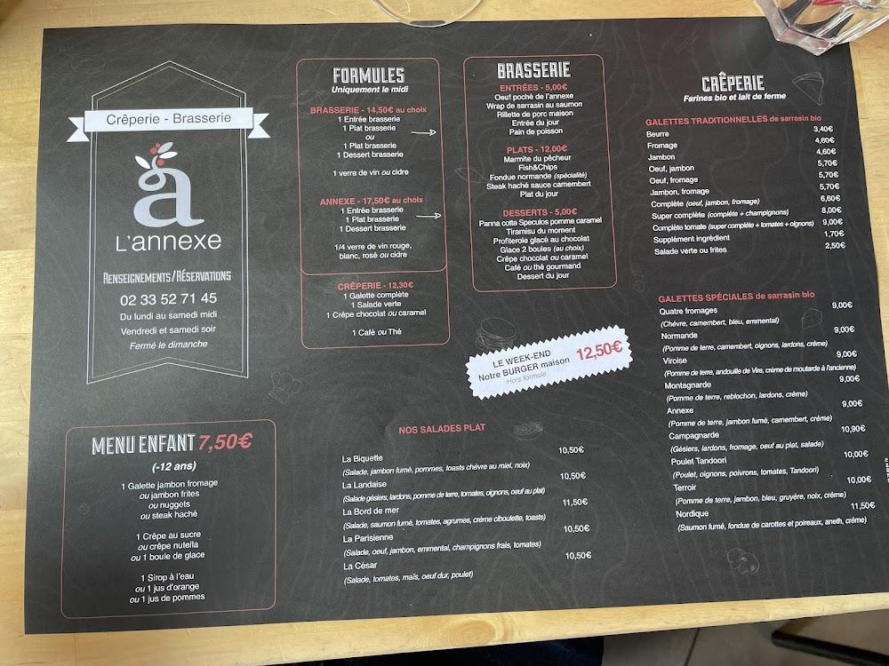 L'Annexe - Bistrot Gourmand - Menu Image 1